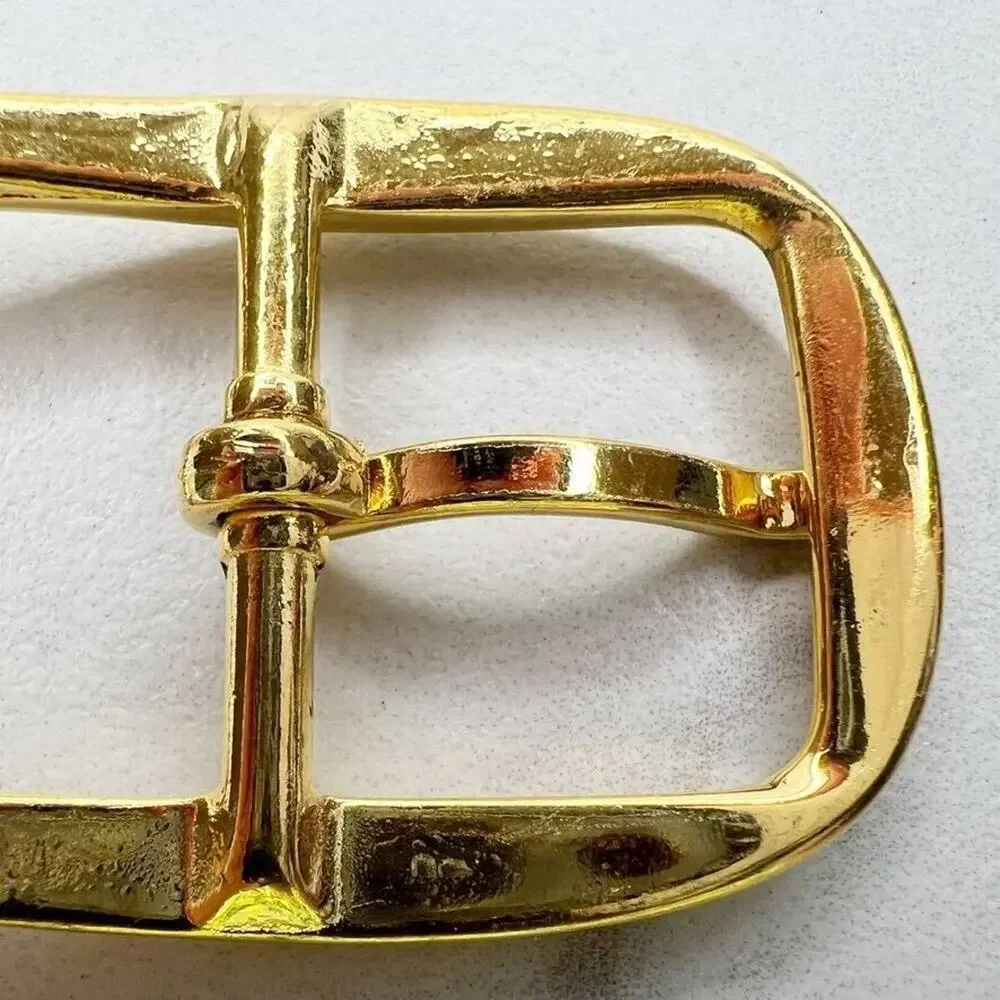 Vintage Gold Tone Simple Basic Belt Buckle for up to 1 Inch Belt